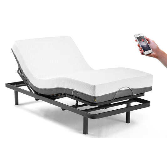 Packung artikuliertes Bett Erwin und Matratze Elion